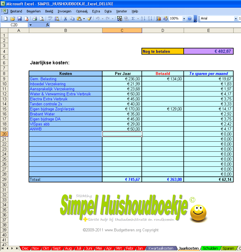 Simpel Huishoudboekje© Deluxe - Afbeelding 5